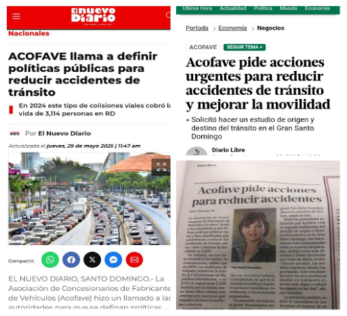 ACOFAVE PIDE ACCIONES URGENTES PARA REDUCIR ACCIDENTES Y MEJORAR LA MOVILIDAD 