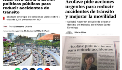 ACOFAVE PIDE ACCIONES URGENTES PARA REDUCIR ACCIDENTES Y MEJORAR LA MOVILIDAD 